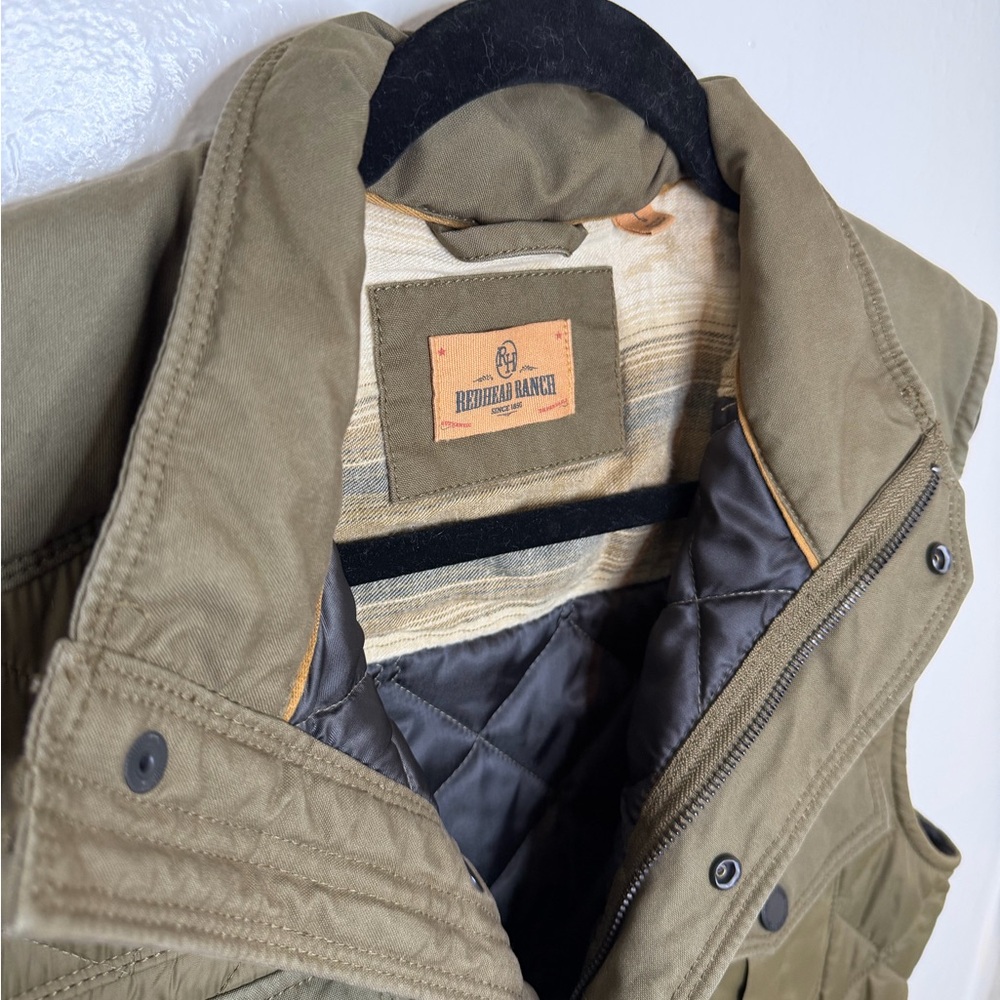 RedHead Ranch Men’s Wilsons Creek Quilted Vest Dark Olive Size Large - Picture 4 of 10